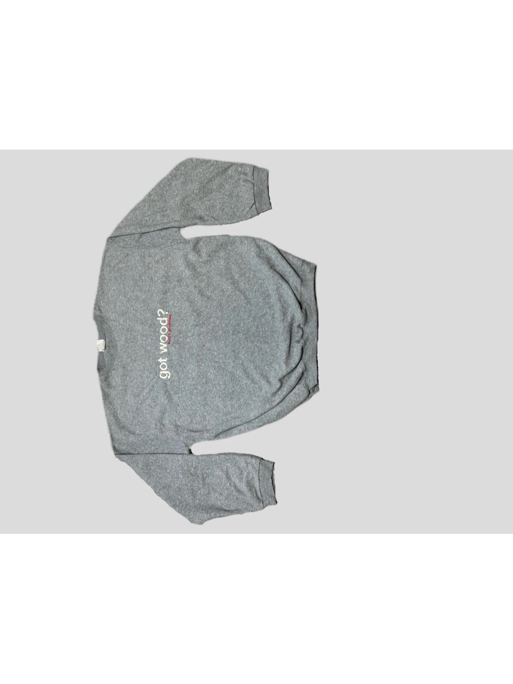 Knott's Berry Farm Got Wood? Men's Size Large Gray Fleece Pullover Sweatshirt